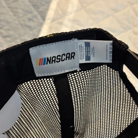 NASCAR Camouflage Trucker Hat with Red Logo - Picture 4 of 5